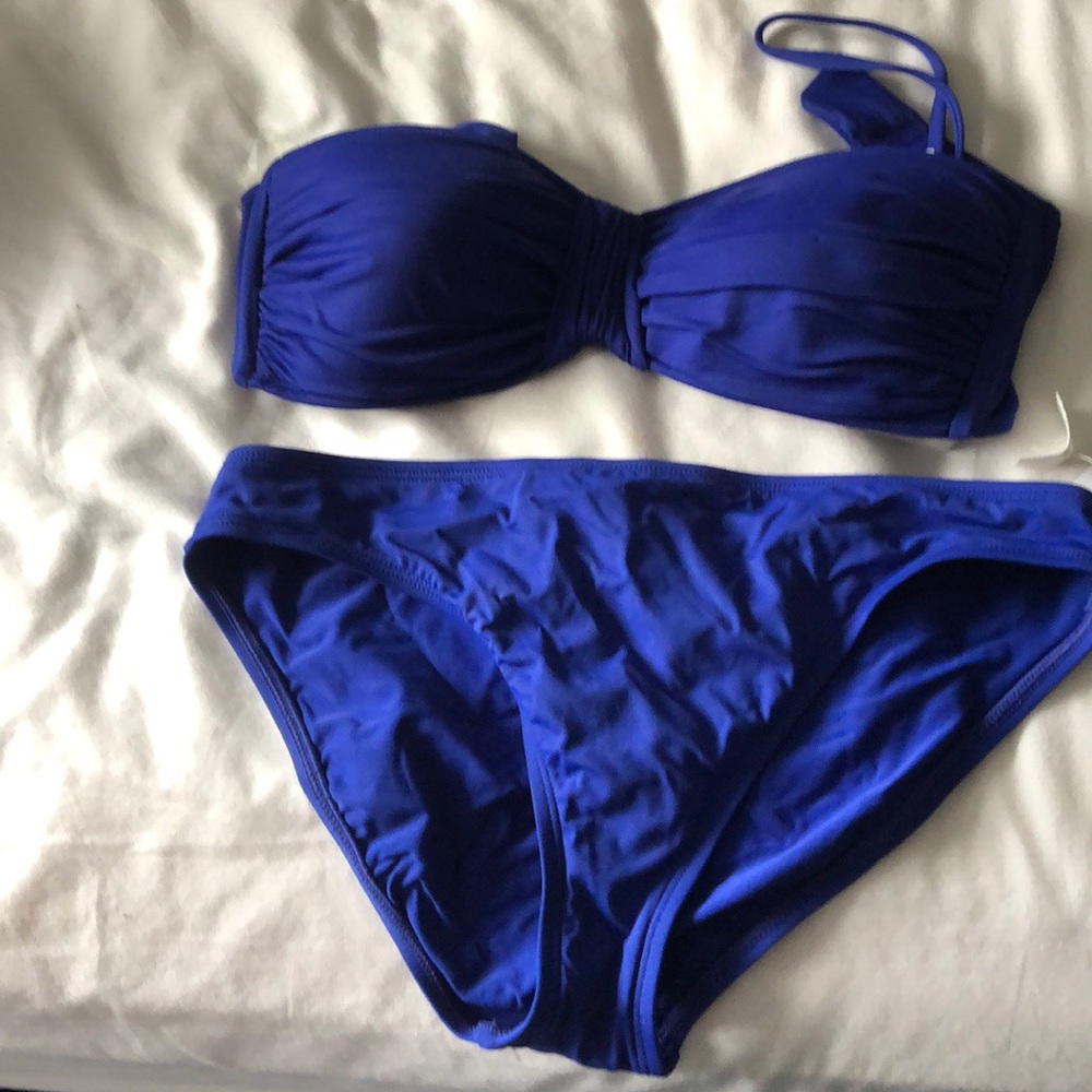 Blue swimsuit